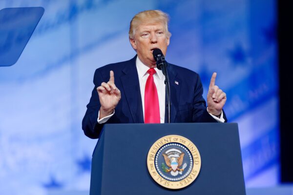President of the United States Donald J. Trump at CPAC 2017 February 24th 2017
