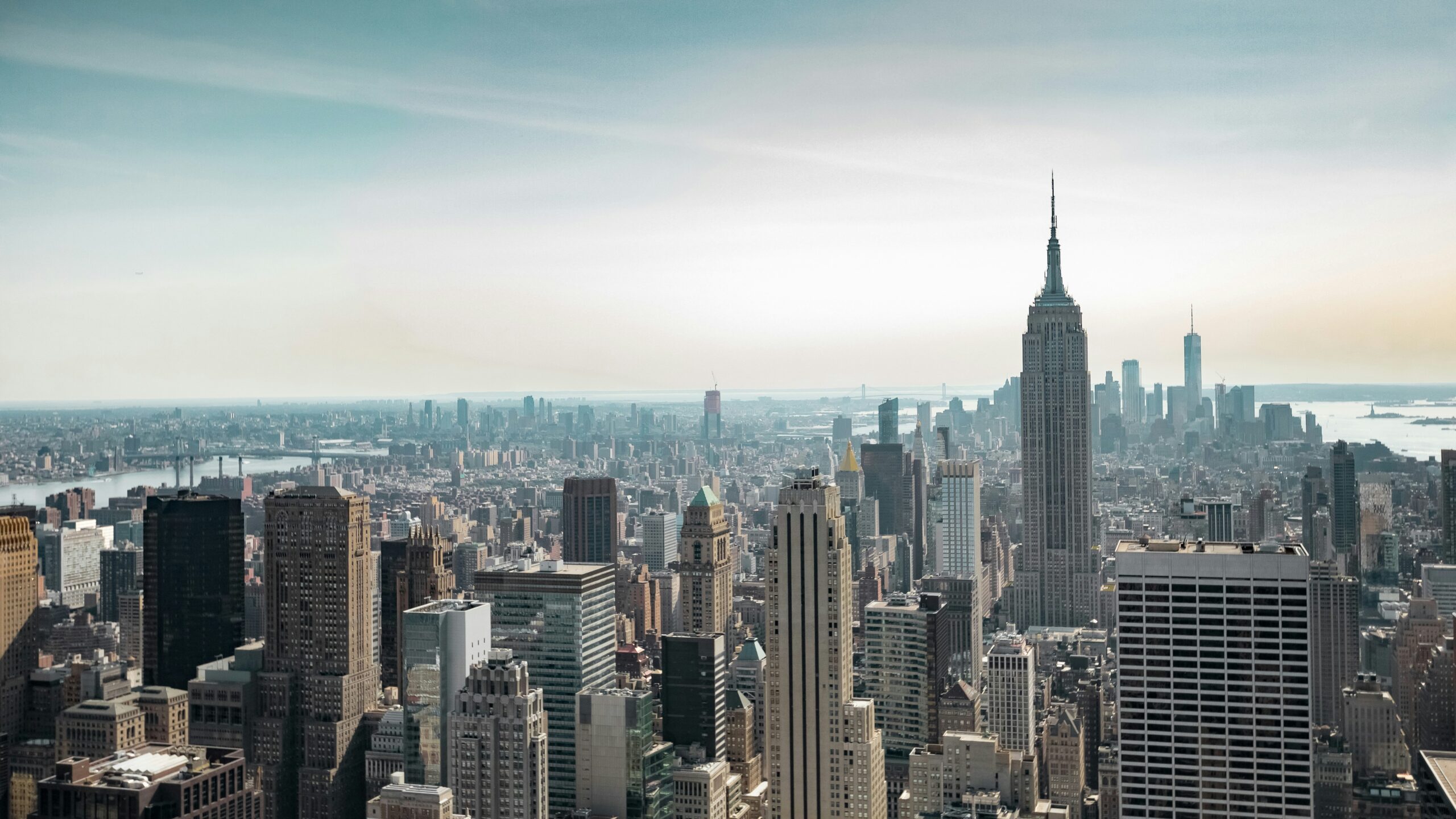 bird's eye view of New York, USA during daytime