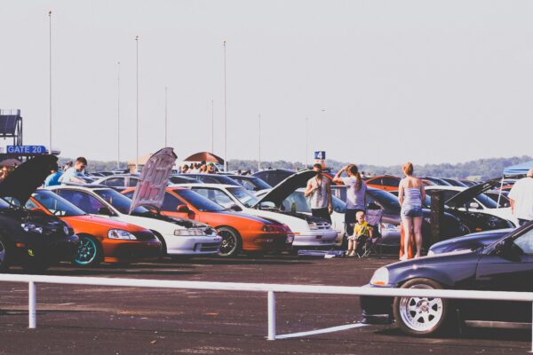 assorted cars on parking area