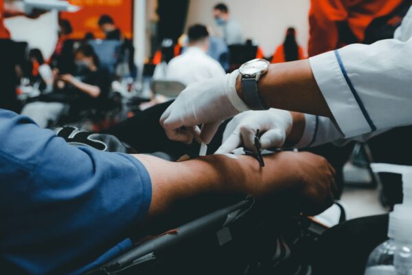 person in blue long sleeve shirt