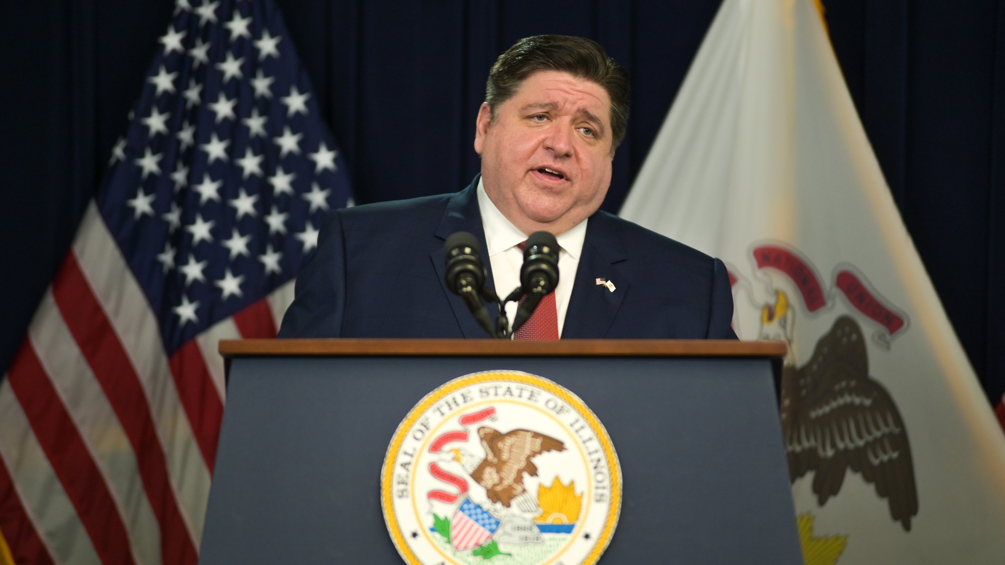 J.B. Pritzker press conference 210226